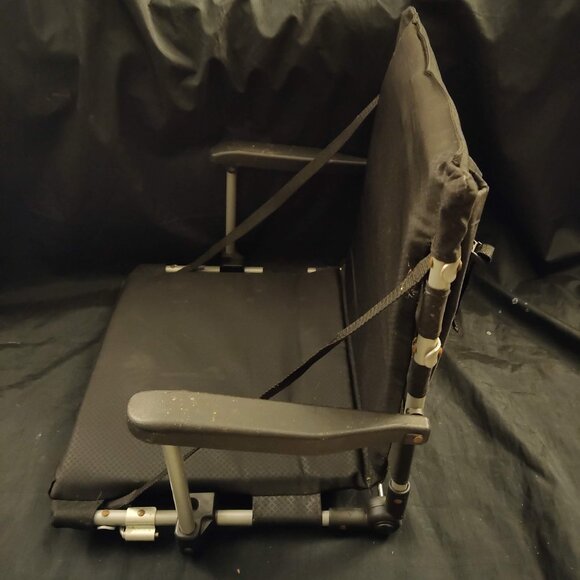 Hard Arm Stadium Seat Folding Chair w/ Pockets - Picture 1 of 4